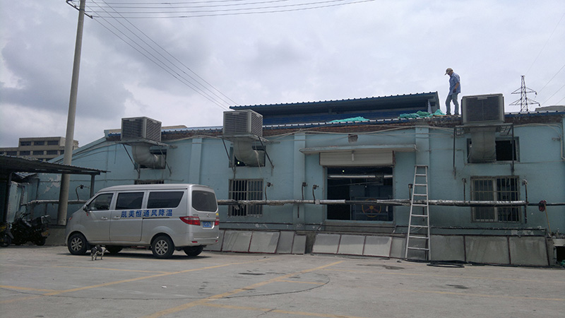 布草洗滌<a href=http://www.jmald.cn/photo/jie.html target='_blank'>車間降溫</a> 布草洗滌車間降溫